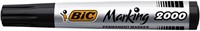 Viltstift Bic 2000 rond zwart 1.7mm-1