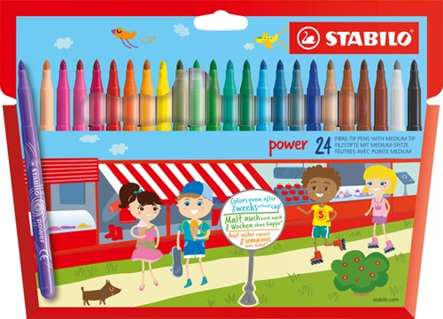 Viltstift STABILO Power 280 etui pk/24