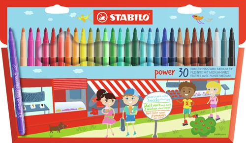 Viltstift STABILO Power 280 etui pk/30