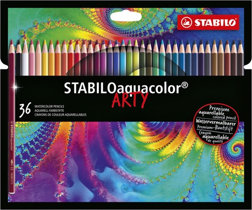 Kleurpotloden STABILO aquacolor 1636-1-20 assorti etui/36 36 Stuk