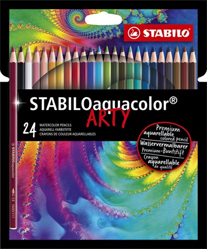 Kleurpotloden STABILO aquacolor 1624-1-20 assorti etui/24