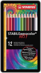 Kleurpotloden STABILO aquacolor 1612 blik/12