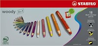 Kleurpotloden STABILO Woody 8806-1-20 etui/6  met puntenslijper-3