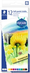Pastelkrijt Steadtler Karat zacht assorti ds/12