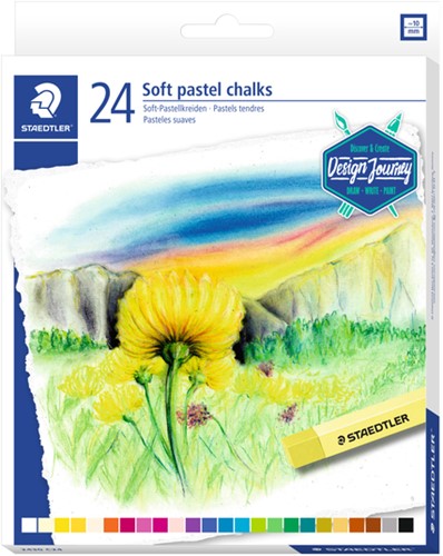 Pastelkrijt Steadtler Karat zacht assorti ds/24