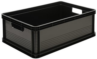 Stapelkrat Robert 20L - open handgreep, 400x300x220mm antraciet