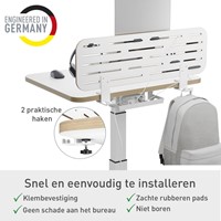 Bureau ophangbord Leitz Ergo met laptophouder-8