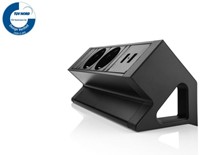 Elektrificatie opbouwunit Filex Power Desk Up 2x230V - 2x USB - zwart-2