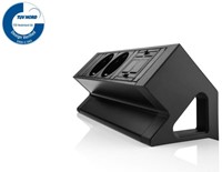 Elektrificatie opbouwunit Filex Power Desk Up 2x230V - 1x keystone - zwart-2