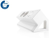 Elektrificatie opbouwunit Filex Power Desk Up 2x230V - 1x keystone - wit-2