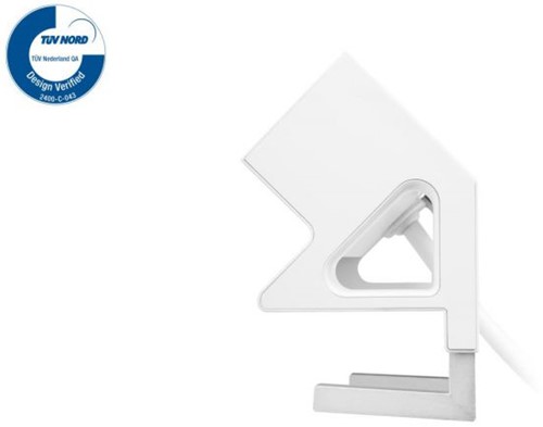 Elektrificatie opbouwunit Filex Power Desk Up 2x230V - 1x keystone - wit-3