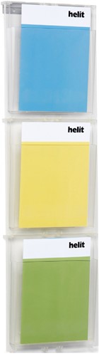 Wandfolderhouder Helit Placativ 3 vakken A4