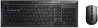 Toetsenbord + muis Rapoo "8200M" multimodus draadloze desktop combo set, UI, Zwart