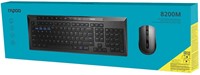 Toetsenbord + muis Rapoo "8200M" multimodus draadloze desktop combo set, UI, Zwart-3