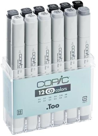 Viltstift Copic Profi Marker Cool Grey set/12