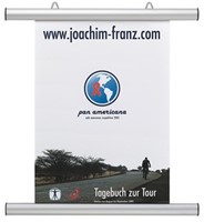 Posterstrook A0 aluminium zilver, 855mm