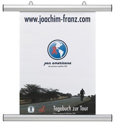 Posterstrook A0 aluminium zilver, 855mm