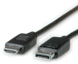 Kabel DisplayPort male - HDMI male  1 meter