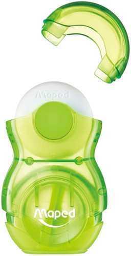 Puntenslijper met gum Maped Loopy assorti ds/24-3