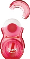 Puntenslijper met gum Maped Loopy assorti ds/24-2