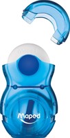 Puntenslijper met gum Maped Loopy assorti ds/24-4