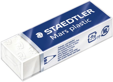 Gum Staedtler potlood 52650 wit