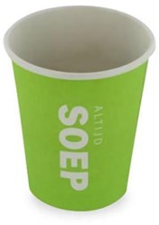 Wegwerpbeker 237ml karton soep groen ds/1000