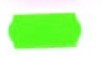 Etiket prijstang 26x12mm permanent groen rol/1500