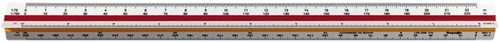 Reductieschaalstok Rotring driekantig architect 50cm
