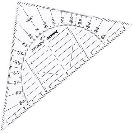 Geodriehoek 160mm Aristo 1550 onbreekbaar-3