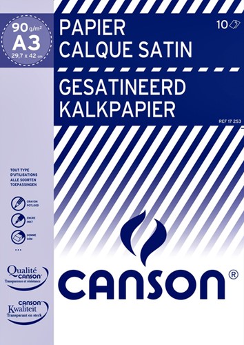 Kalkpapier Canson A3 90gr pak/10