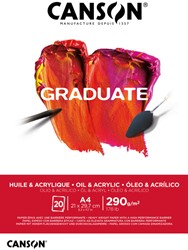 Olie-Acrylblok Canson A4 10vel 290gr