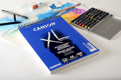 Aquarelblok Canson XL Mix Media Spir A3 300gr 60vel-2