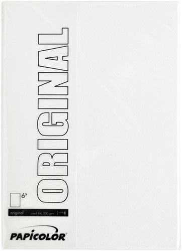 Kopieerpapier Papicolor A4 200gr hagelwit pk/6-2