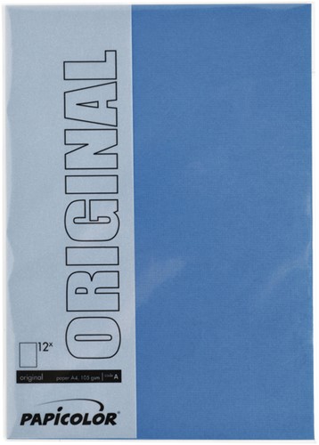 Kopieerpapier Papicolor A4 200gr royalblauw pk/6-2