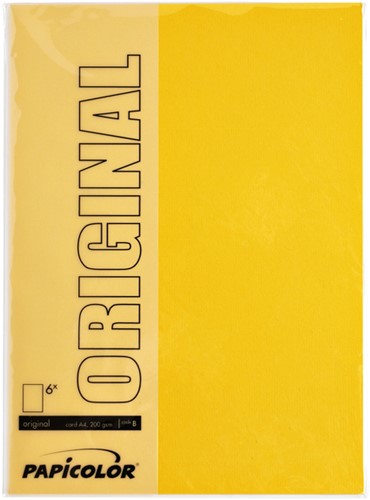 Kopieerpapier Papicolor A4 100gr dottergeel pk/12-2