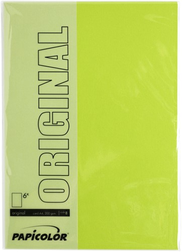 Kopieerpapier Papicolor A4 100gr appelgroen pk/12-2