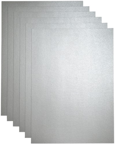 Kopieerpapier Papicolor A4 120gr zilver pk/6