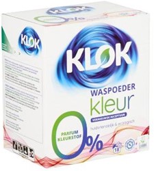 Wasmiddel Klok poeder gekleurde was 4x 1,17kg