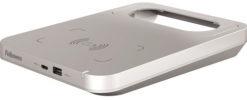 Fellowes Tallo™ Qi oplaadstation Flexcharge Hub zilver-3
