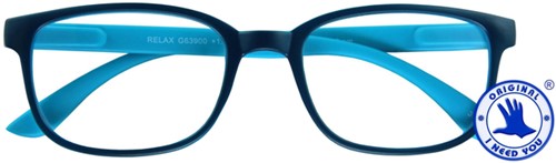 Leesbril +1.00 RELAX blauw-blauw