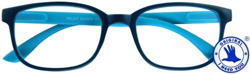 Leesbril +3.00 RELAX blauw-blauw