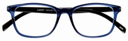 Leesbril +2.50 LUCKY blauw-zwart