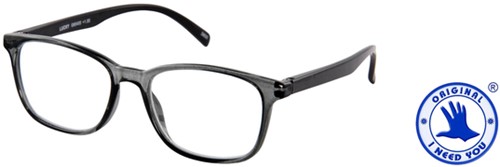 Leesbril +2.00 LUCKY grijs-zwart-2