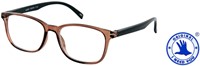 Leesbril +2.00 LUCKY bruin-zwart-2
