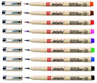 Brushpen Sakura Pigma assorti etui/9-2