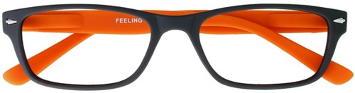 Leesbril +1.00 Feeling bruin-oranje