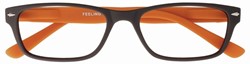 Leesbril +1.50 Feeling bruin-oranje