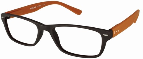 Leesbril +3.00 Feeling bruin-oranje-2
