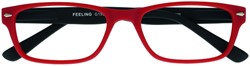 Leesbril +1.00 Feeling rood-zwart